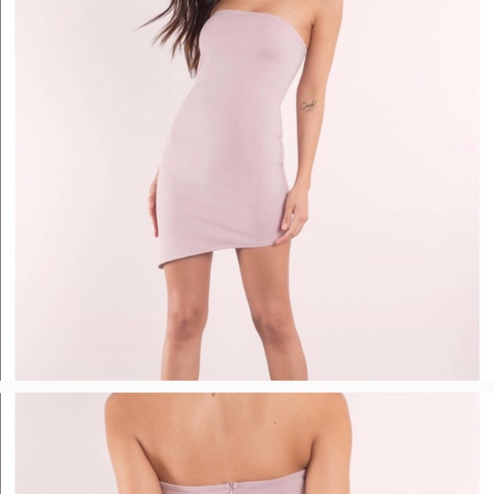 Never been worn black strapless Tobi dress